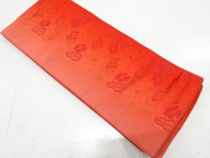 花模様織り出し　暈し半幅帯